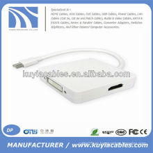 3 en 1 Thunderbolt a adaptador de HDMI / DVI / DP para el libro de Mac